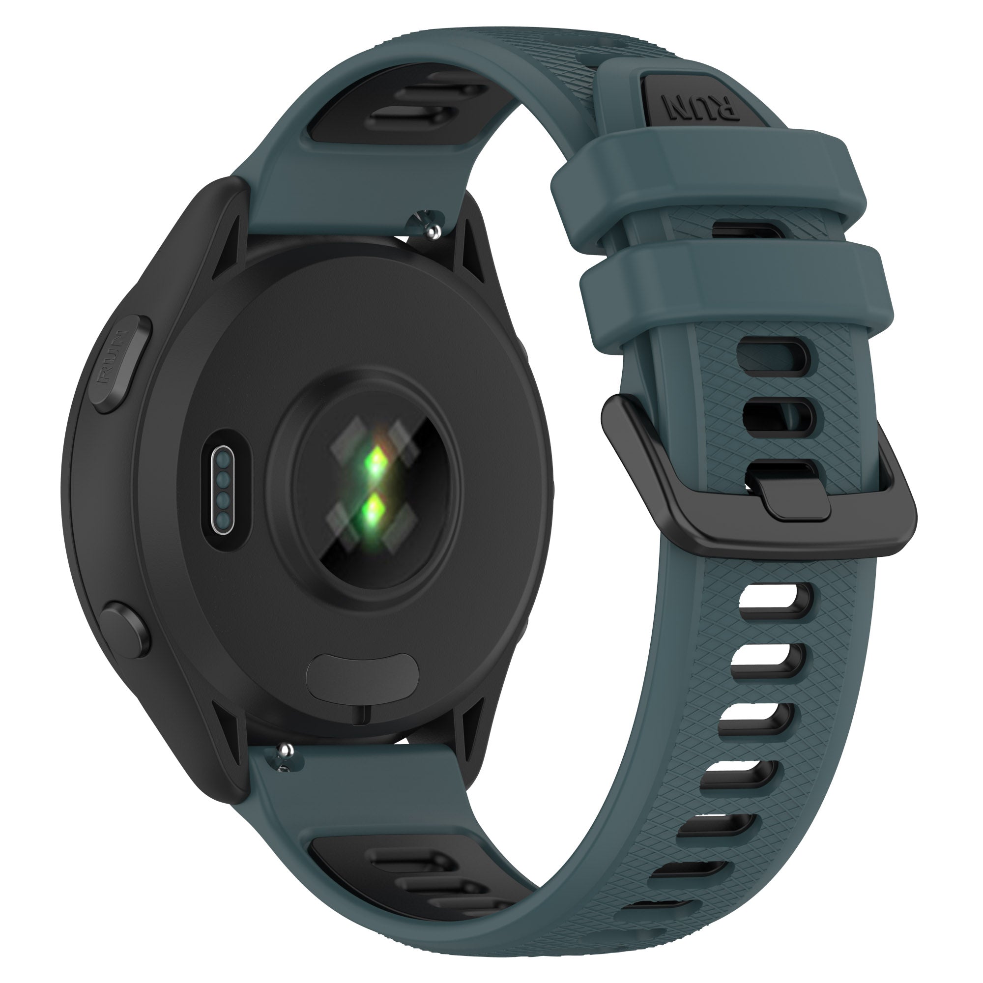 For Garmin Forerunner 265 Dual-Color Silicone Watch Strap Anti-Wear Smart Band Strap For Garmin Forerunner 265 Dual-Color Silicone Watch Strap Anti-Wear Smart Band Strap